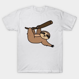 Cute Sloth Hanging from Tree T-Shirt